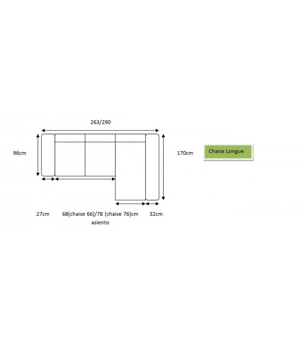 Sofa Chaise Longue Leo