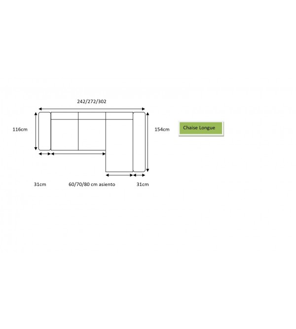 Sofa Chaise Longue Nkr