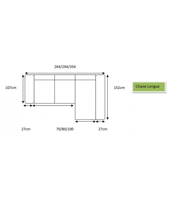 Sofa Chaise Longue Futura Eléctrico