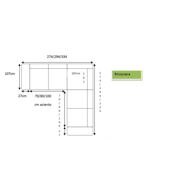 Sofa Rincón Futura Eléctrico